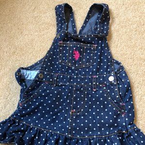 EUC Adorable US Polo Assn 2t denim jumper